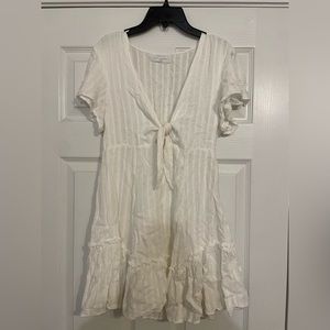 White mini dress